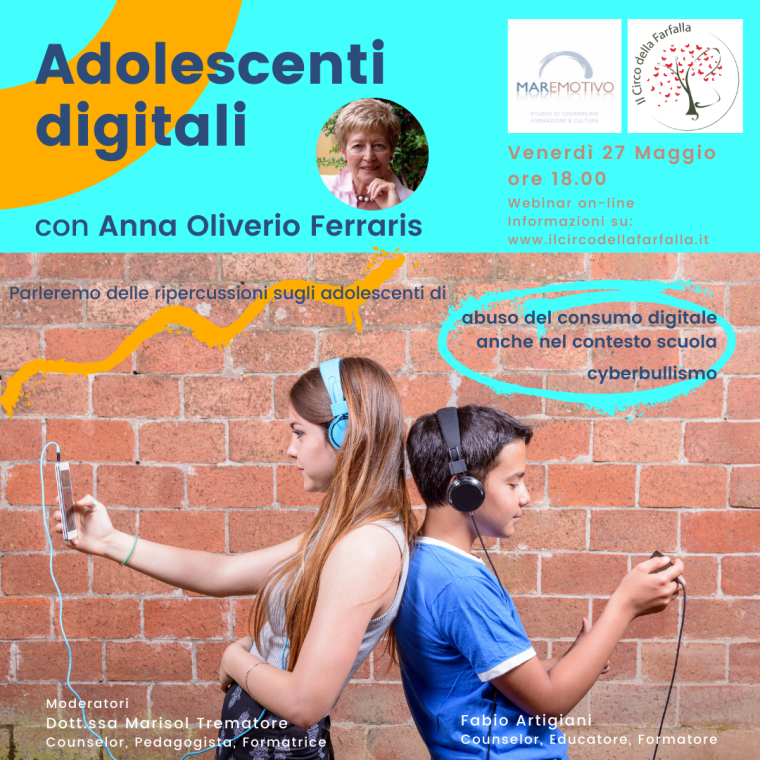 ADOLESCENTI DIGITALI - Webinar rivolto alle Scuole